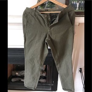Madewell olive chinos